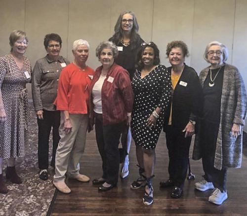 AAUW members with Linda Godby